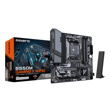 Scheda madre amd gigabyte b550m gaming x wifi6 am5 micro atx 4x ddr4
