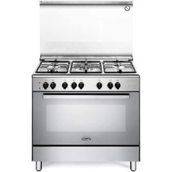 Cucina a gas de'longhi demx96sg libera installazione 60cm 5 fuochi