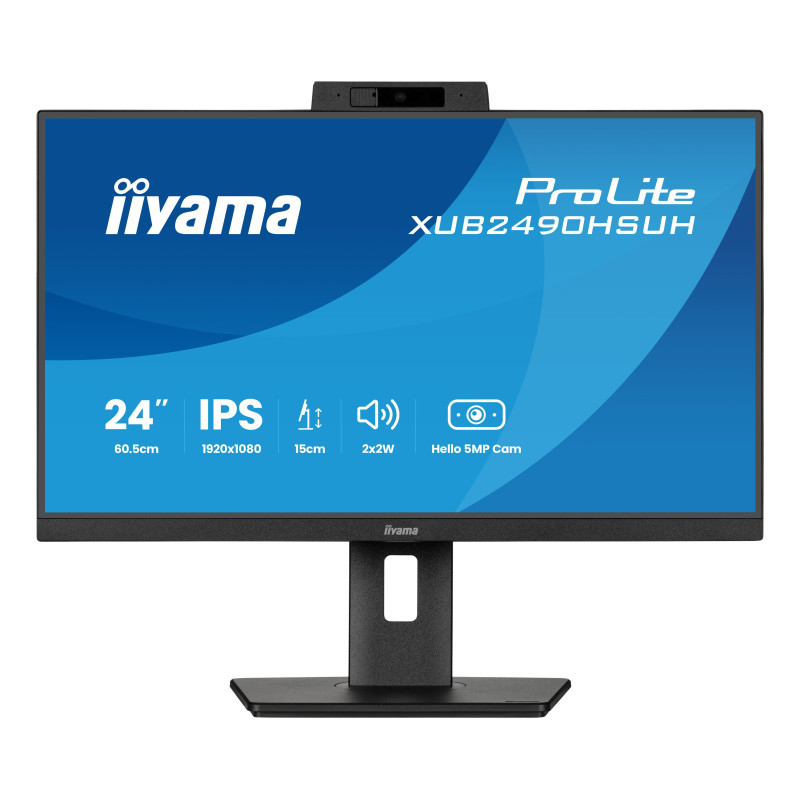 Monitor led 24" iiyama prolite xub2490hsuh-b2 (opaco), fullhd,