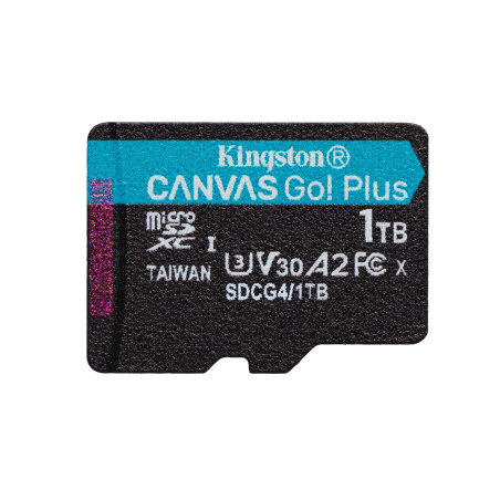 1tb scheda microsdxc kingston technology canvas go plus gen4 200r