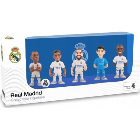 Set di figurine minix real madrid vers.b 7cm bianco/blu 5pz [18352]