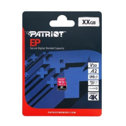 512gb scheda microsdxc patriot memory ep a2 v30 u3 class 10 [pef512gep32mcx]