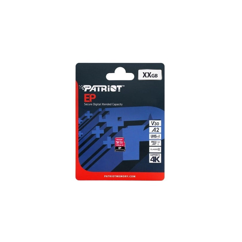 512gb scheda microsdxc patriot memory ep a2 v30 u3 class 10 [pef512gep32mcx]