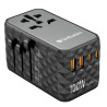 Adattatore da viaggio verbatim uta-06 gan iii 100w 2x usb-c
