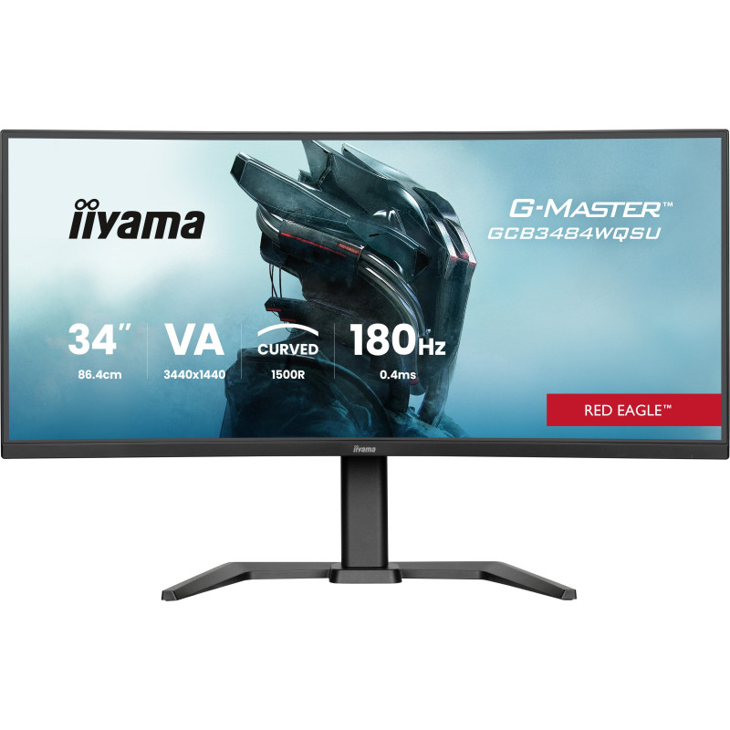Monitor led 34" liyama g-master gcb3484wqsu-b1 wqhd