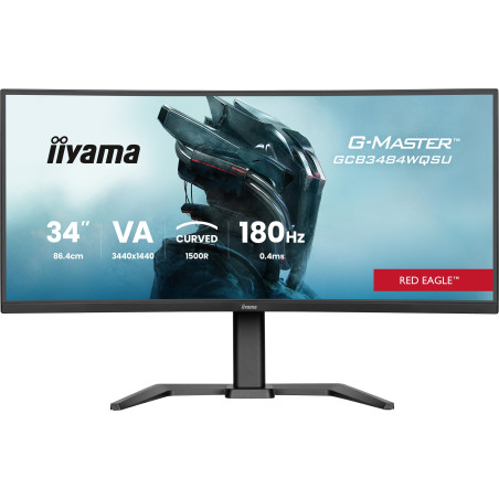 Monitor led 34" liyama g-master gcb3484wqsu-b1 wqhd