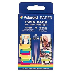 Carta fotografica polaroid polz2x320mix zink twin pack autoadesiva