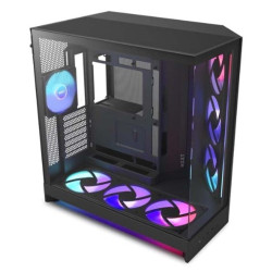 Case nzxt h9 flow rgb+ midi tower atx 77l nero opaco [cm-h92fb-p1]