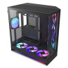 Case nzxt h9 flow rgb+ midi tower atx 77l nero opaco [cm-h92fb-p1]