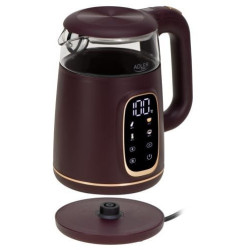 Bollitore elettrico adler ad 1305 con display led 1.7l/2200w bordeaux