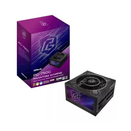 Alimentatore 750w asrock phantom gaming pg-750g 80+ gold [kzasrz7pg0750g0]
