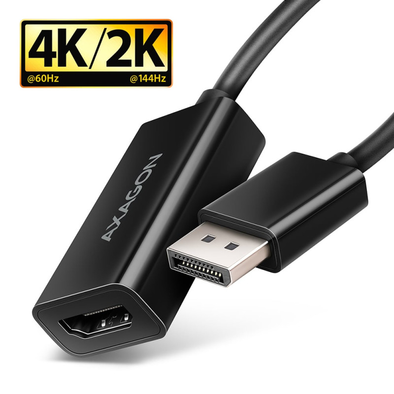 Cavo axagon rvd-hi20n displayport/hdmi 0.15m nero [akaxnhvrvdhi20n]