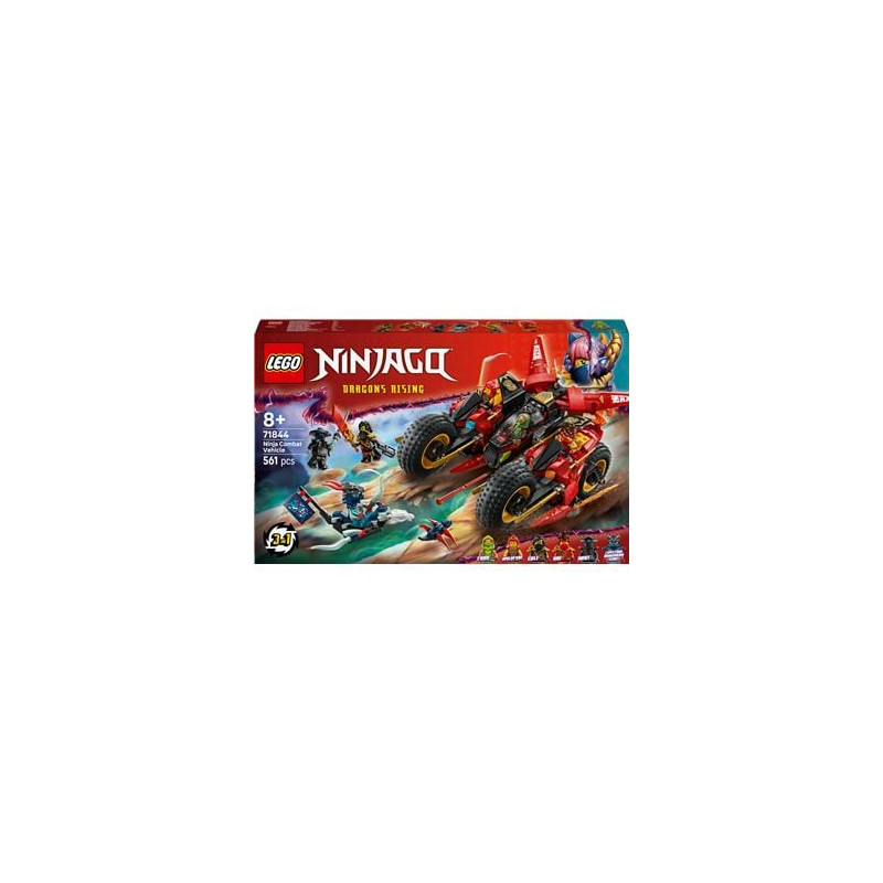Set di costruzione lego ninjago 71844 veicolo da combattimento ninja