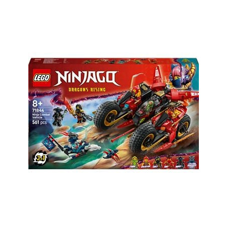Set di costruzione lego ninjago 71844 veicolo da combattimento ninja