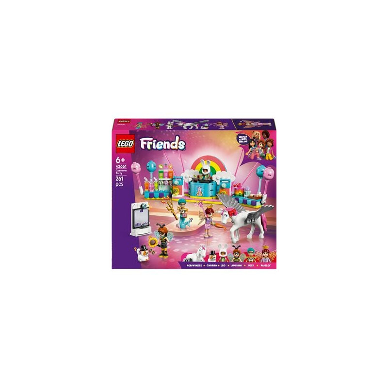 Set di costruzione lego friends 42661 festa in costume con unicorno