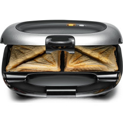 Tostapane rommelsbacher st 1000 macchina per sandwich 1000w nero/argento