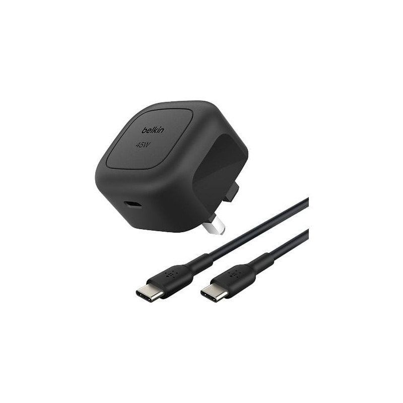 Caricabatterie da muro belkin boost charge adatattore + cavo usb-c
