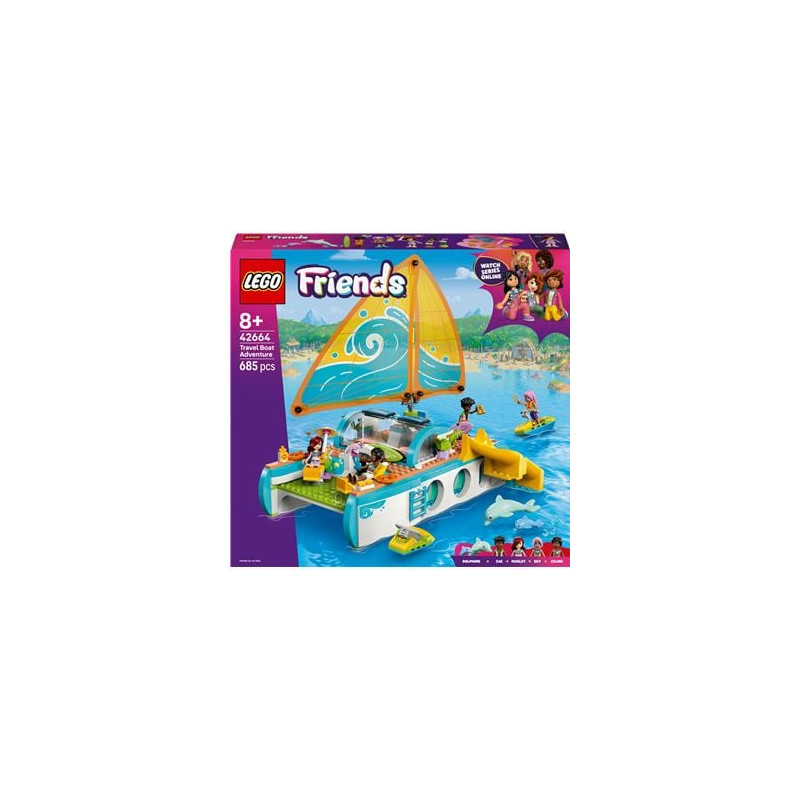 Set di costruzione lego friends 42664 avventura in barca da viaggio