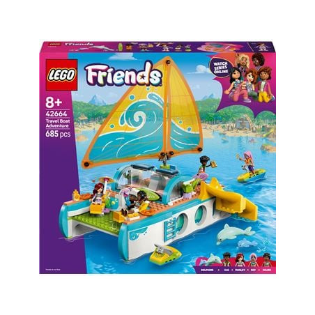 Set di costruzione lego friends 42664 avventura in barca da viaggio