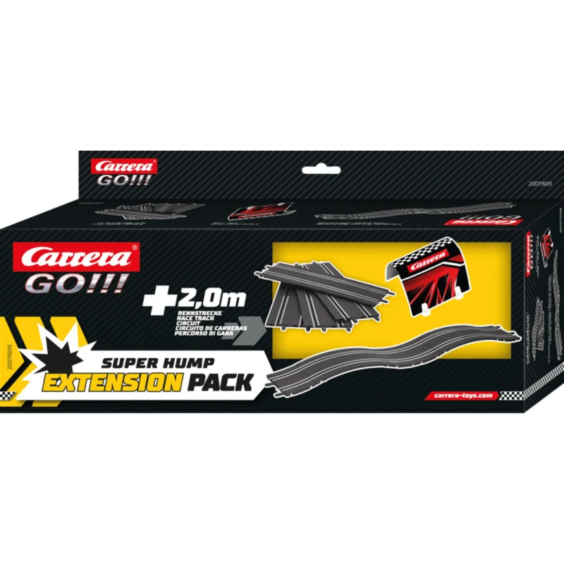 Kit espansione carrera go super hump 11 pezzi di circuito 2m nero