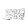 Set tastiera trust wireless/bluetooth qwerty it con mouse bianco