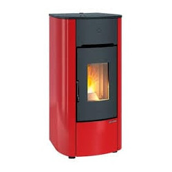 Stufa pellet extraflame 1294801 mariella classe a nero/rosso