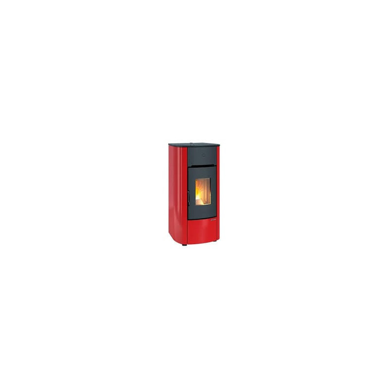 Stufa pellet extraflame 1294801 mariella classe a nero/rosso