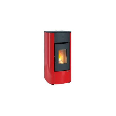 Stufa pellet extraflame 1294801 mariella classe a nero/rosso