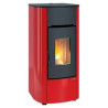 Stufa pellet extraflame 1294801 mariella classe a nero/rosso
