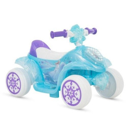 Moto elettrica cavalcabile huffy quad frozen bubble 7.2v max 20kg