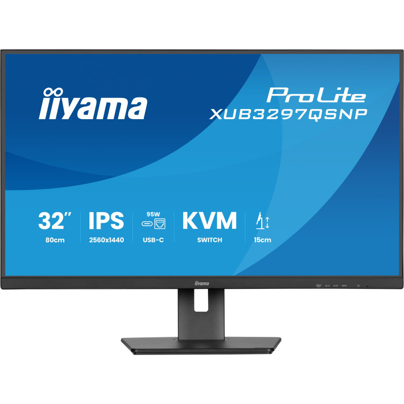 Monitor led 32" iiyama prolite xub3297qsnp-b1 qhd 2560x1440/1ms/classe