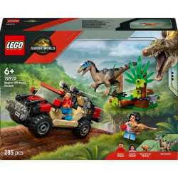 Gioco da costruzione lego jurassic world velociraptor 4x4 escape