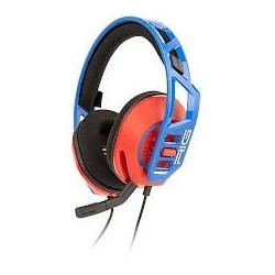 Cuffie da gioco nacon rig 300 pro hn nintendo switch rosso/blu