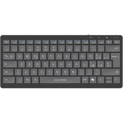 Tastiera vultech key-601wbt slim meccanico 80 tasti qwerty wireless/bluetooth