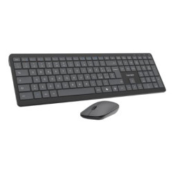 Tastiera vultech con mouse nero [km-851w]