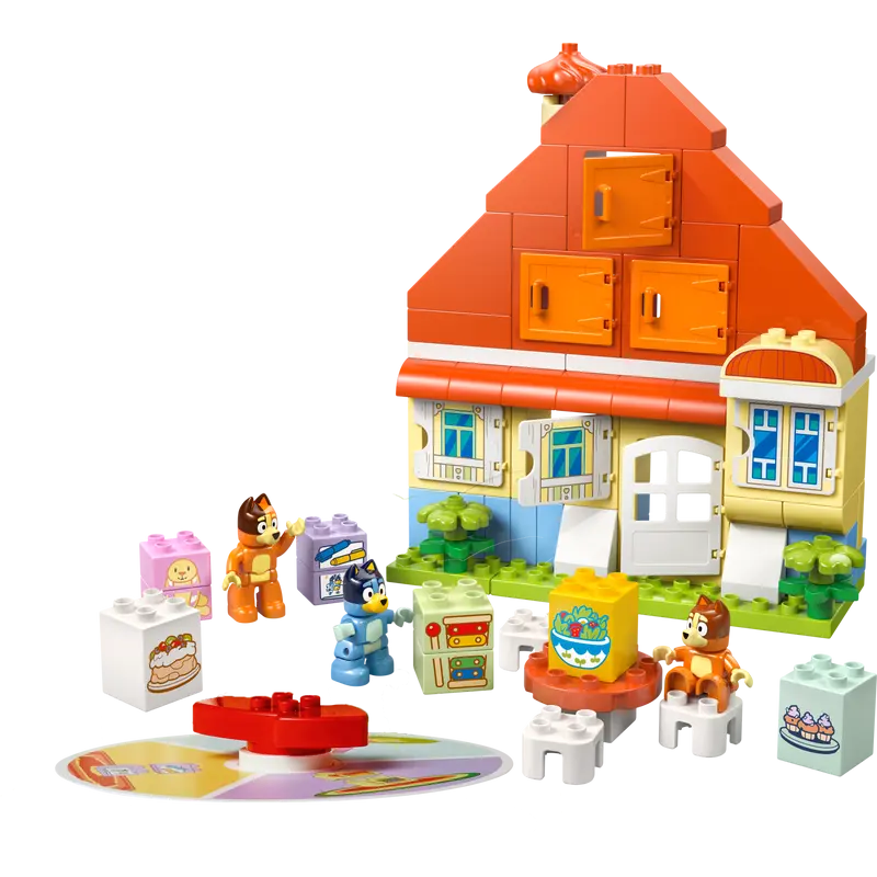 Set da gioco lego duplo 10459 casa della famiglia di bluey con gioco