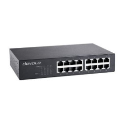 Switch devolo 7235 16 porte gigabit ethernet 10/100/1000 nero [7235]