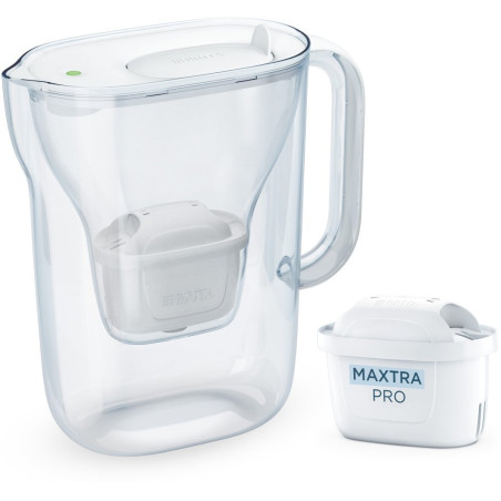 Caraffa filtrante brita style essential+1 maxtra pro pp 2.4l bianco