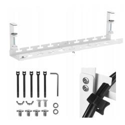 Pannello passacavi maclean bianco [mc-103 w]