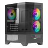 Case nuwo clash ck100 argb mini-tower microatx nero ss [cs1124pw-ck100]