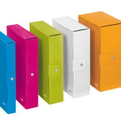 Scatola progetto leitz wow dorso 10cm blu metal [39680036]