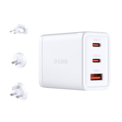 Alimentatore da rete d-link dcp-651 gan 65w 2x usb-c