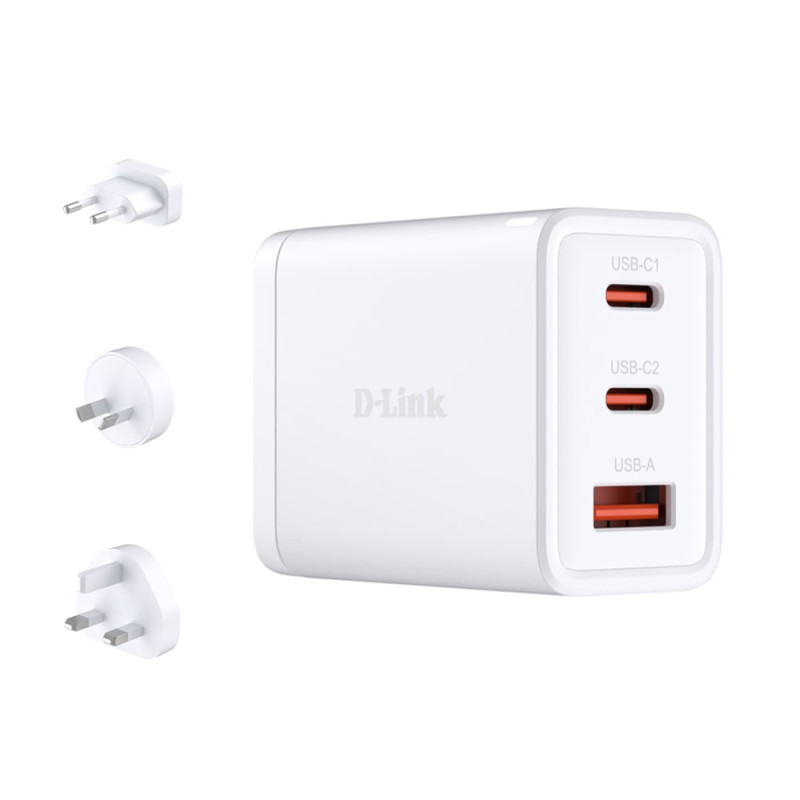 Alimentatore da rete d-link dcp-651 gan 65w 2x usb-c