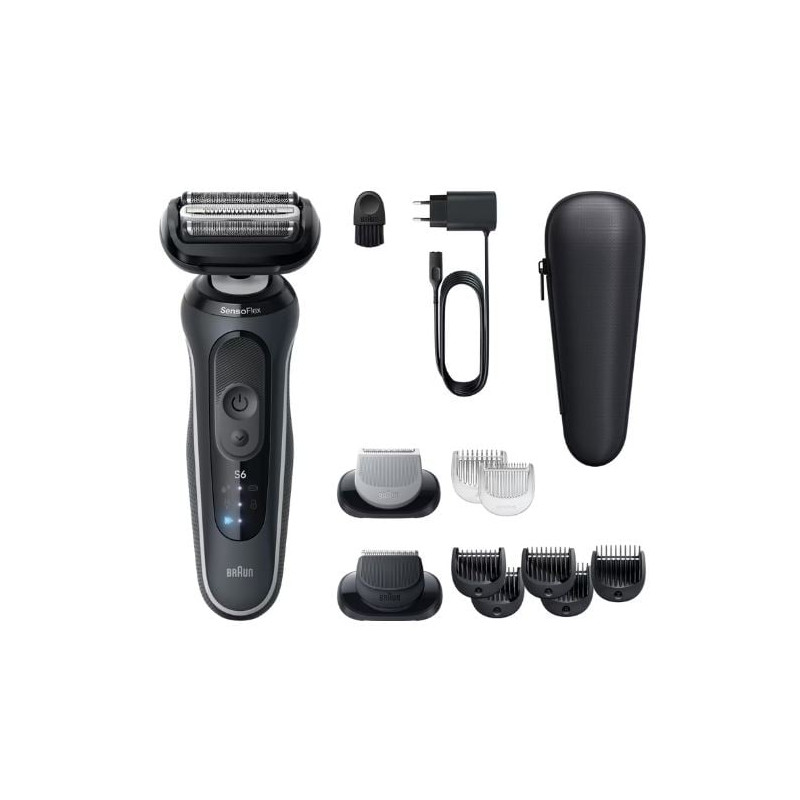 Rasoio elettrico braun serie 6 62-g1650s nero [8700216645362]