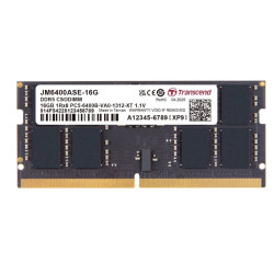 Ram so-dimm ddr5 16gb transcend 6400mhz cl52 1.1v nero [jm6400ase-16g]
