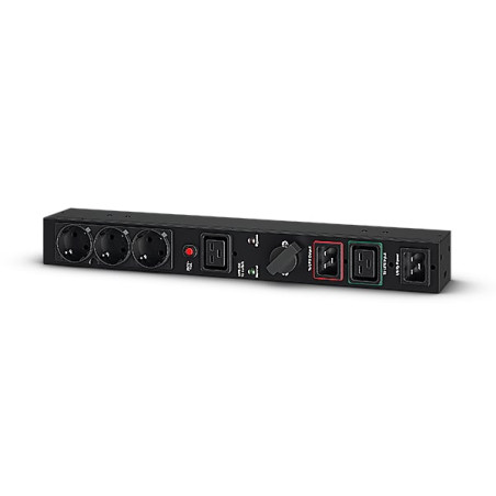 Interruttore di bypass rack cyberpower mbp20hvde3 1u nero [mbp20hvde3]