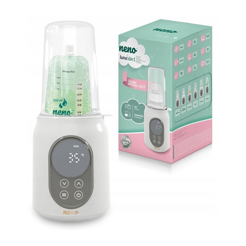 Scaldabiberon neno luna 6in1 400w bianco [neno luna]