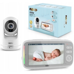 Baby monitor ip neno vista rotante 5'' hd 720p con ricevitore