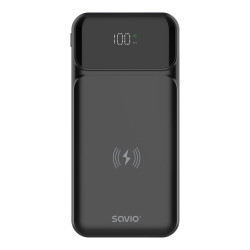 Batteria portatile savio ba-09 powerbank 10000mah 2x usb-c