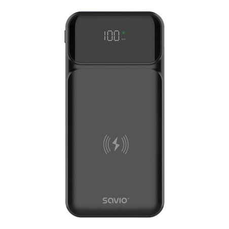 Batteria portatile savio ba-09 powerbank 10000mah 2x usb-c